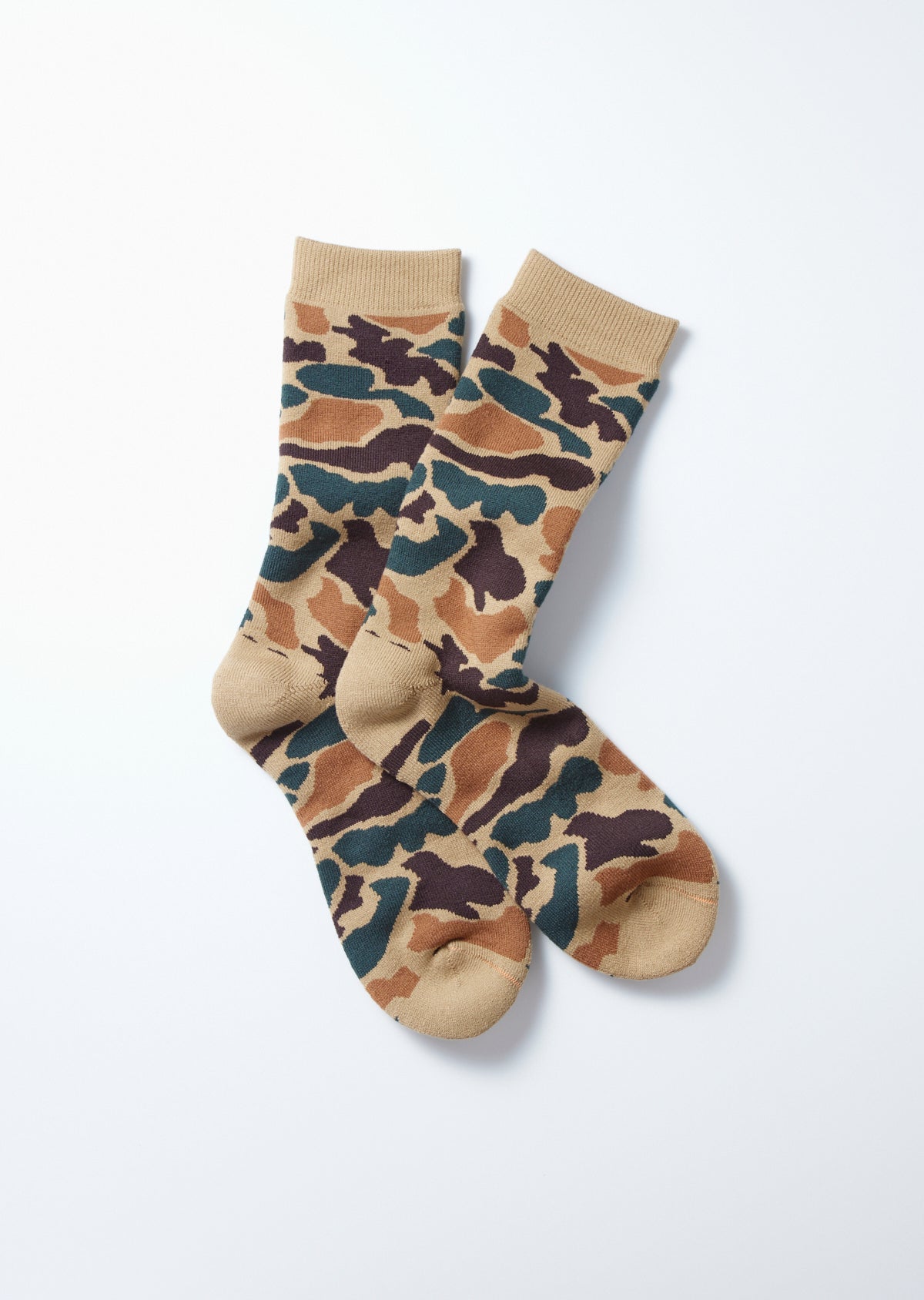 PILE CAMO CREW SOCKS - R1339 ｜カモフラージュ柄｜ ROTOTO 公式オンラインストア – ROTOTO（ロトト）