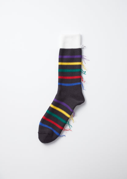 FIVE STRIPE CREW SOCKS