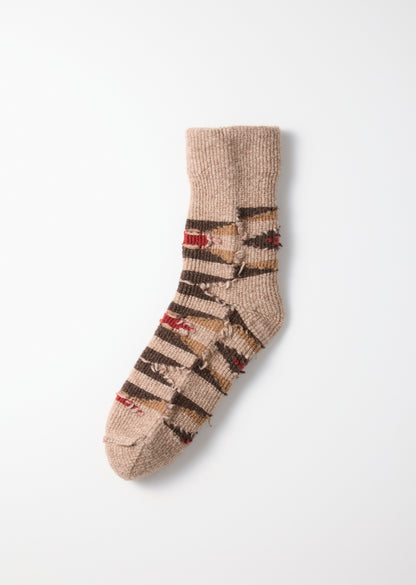 MERINO LAMBS WOOL ROOM SOCKS ”NATIVE”