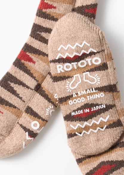 MERINO LAMBS WOOL ROOM SOCKS ”NATIVE”