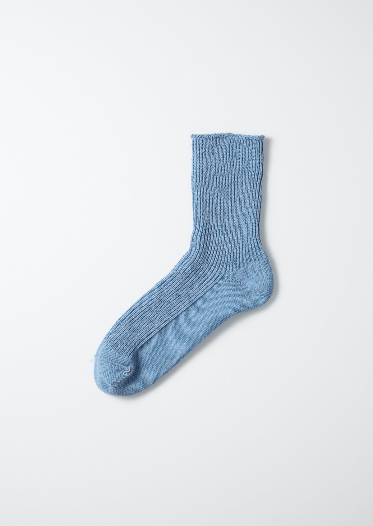 WASHI/RECYCLED COTTON RIB CREW SOCKS- R1535 ｜ 和紙ソックス