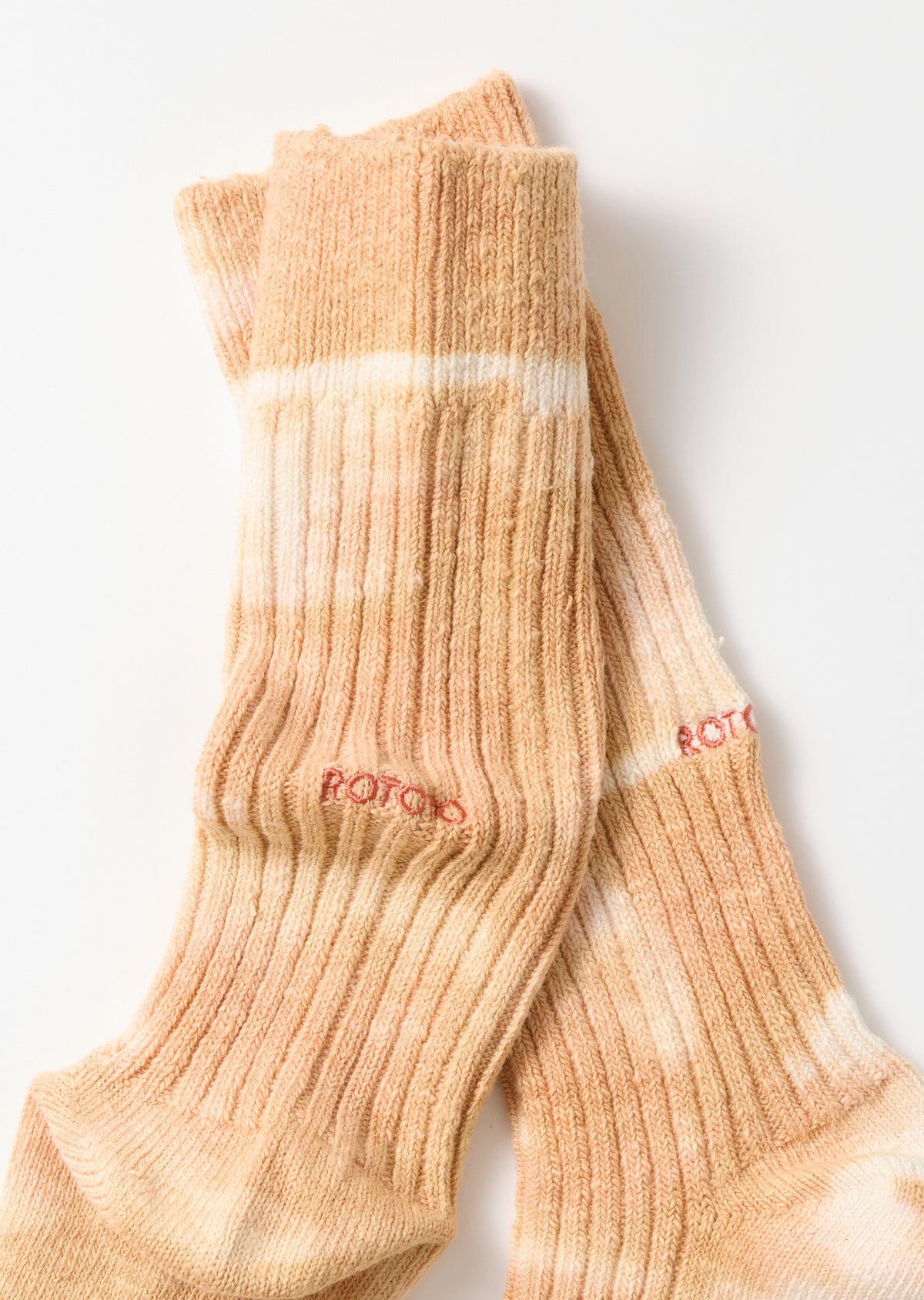 TIE DYE RIBBED CREW SOCKS