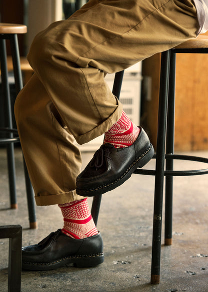 MULTI JACQUARD CREW SOCKS