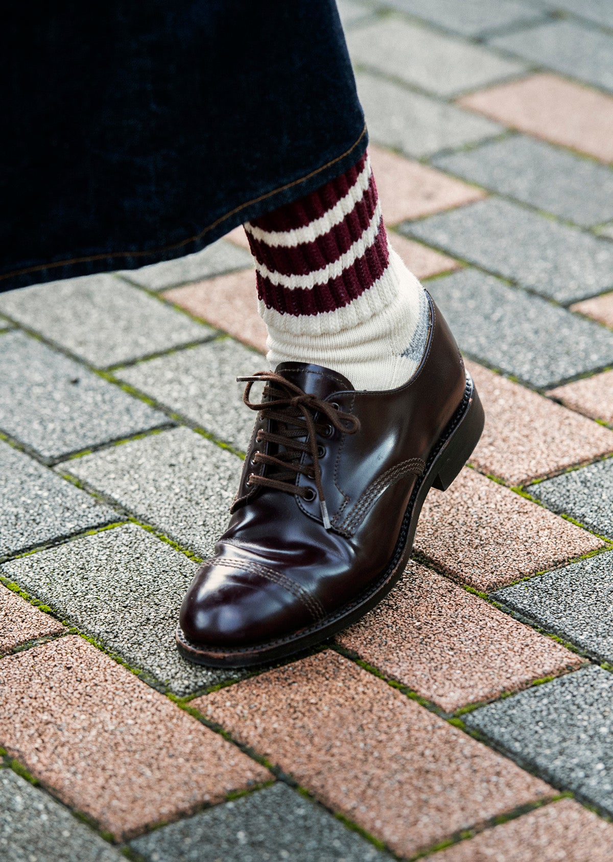 COARSE RIBBED OLDSCHOOL CREW SOCKS