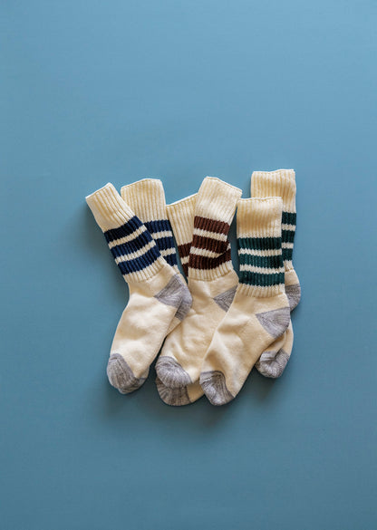 COARSE RIBBED OLDSCHOOL CREW SOCKS