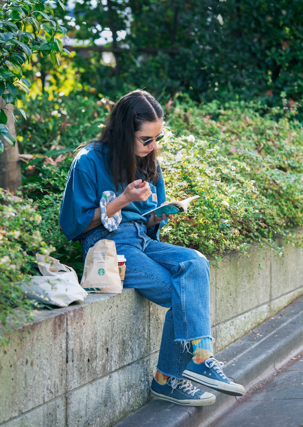 CHUNKY RIBBED CREW SOCKS”TIE DYE”