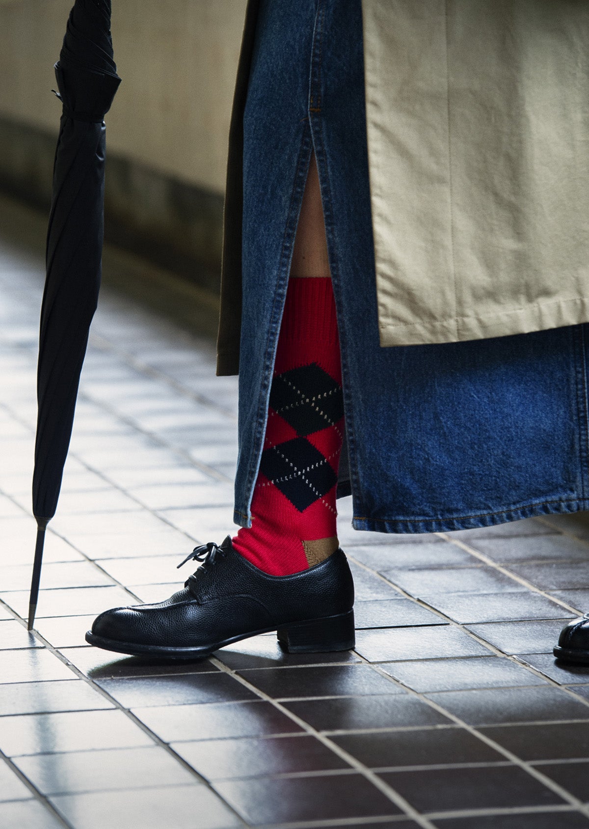 ARGYLE CREW SOCKS