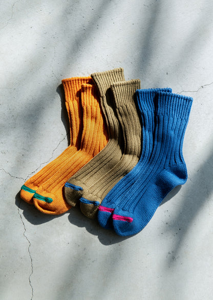 CHUNKY RIBBED CREW SOCKS