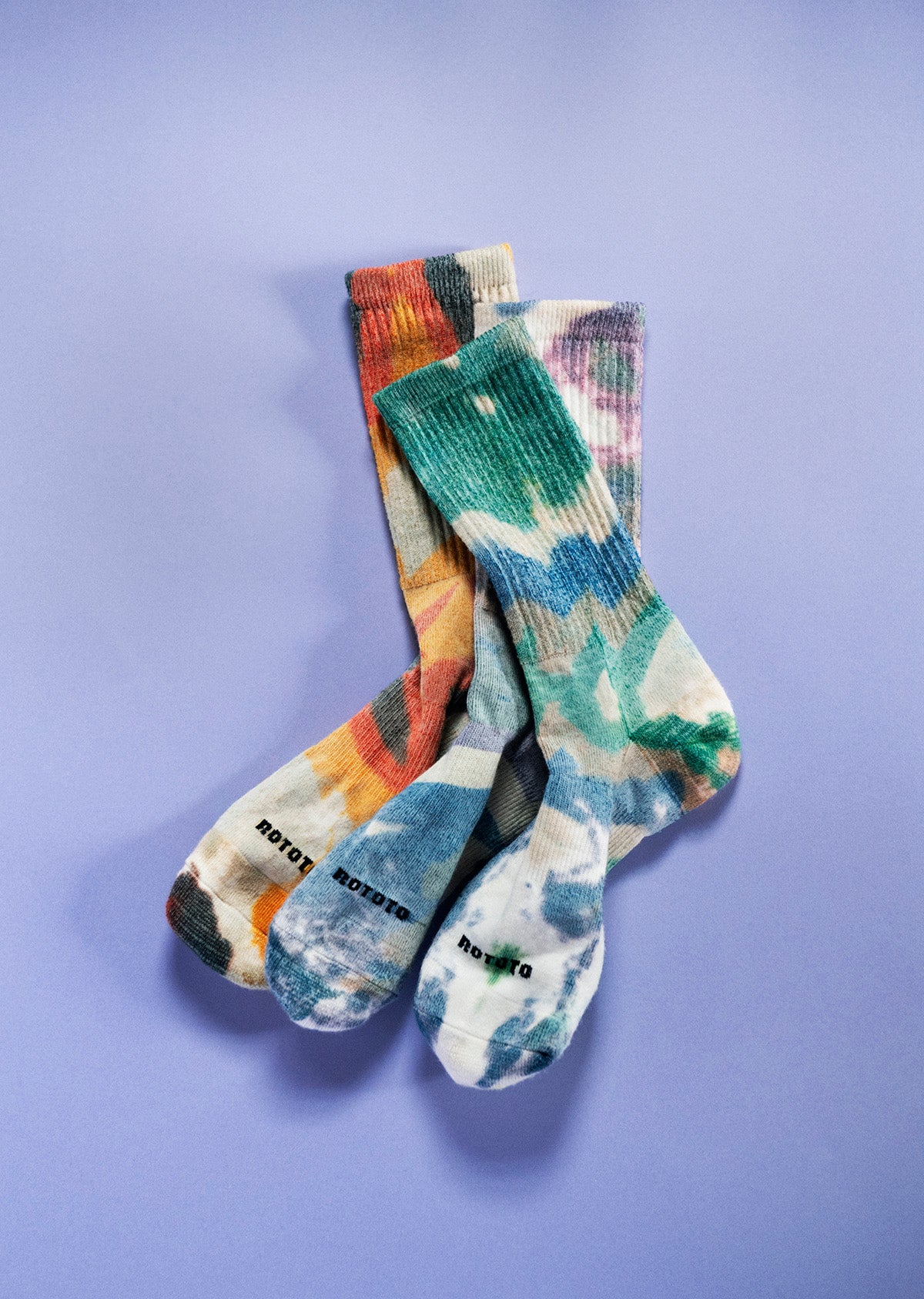 ALLROUNDER ”MERINO CREW TIE DYE”