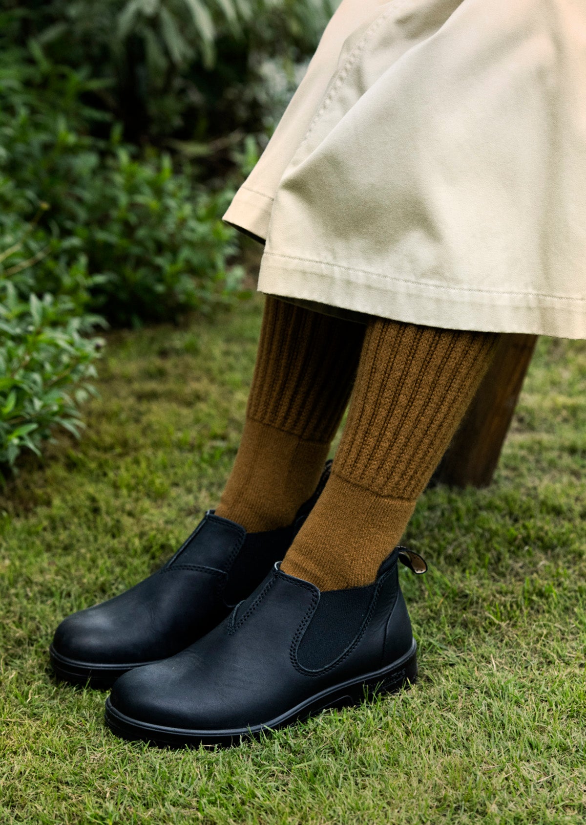 MERINO LAMBS WOOL HIGH SOCKS