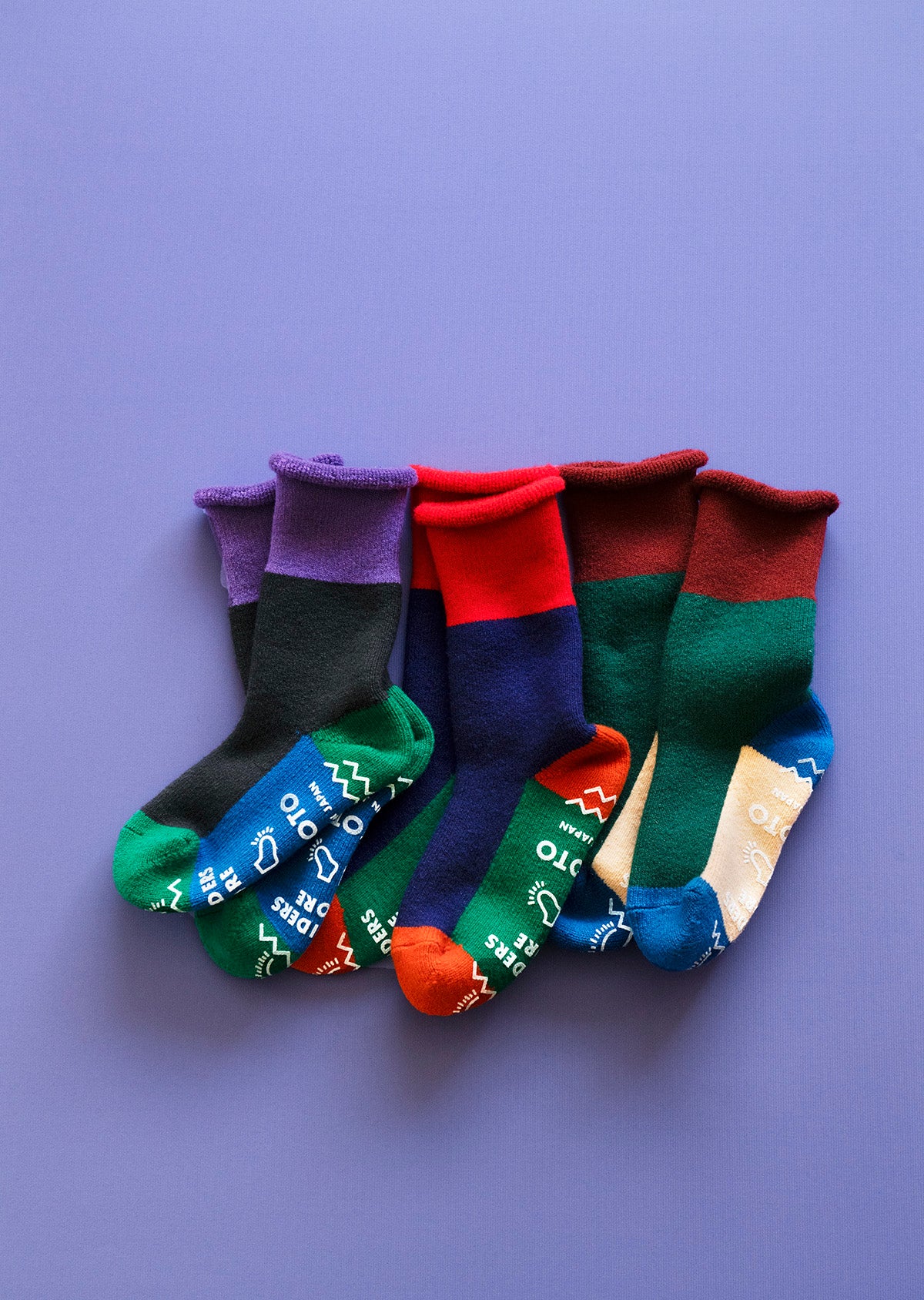 [ご購入の際、注意事項をご確認ください] ROTOTO x Outsiders Pile Room Multi Socks