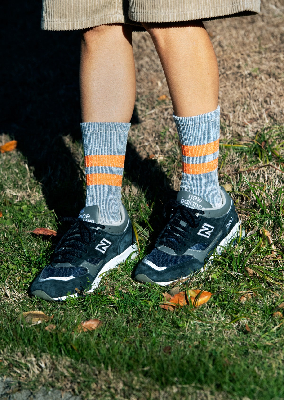 PILE STRIPE MARL SOCKS