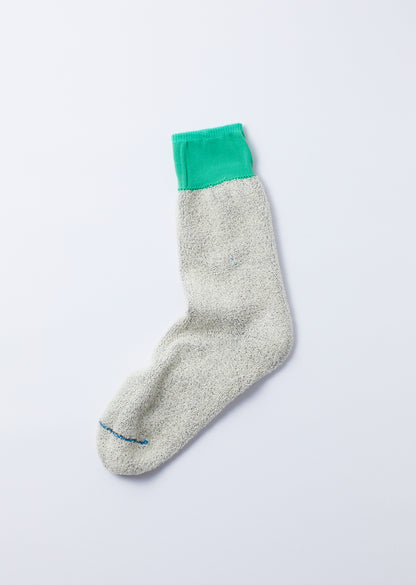 DOUBLE FACE CREW SOCKS "SILK&COTTON"