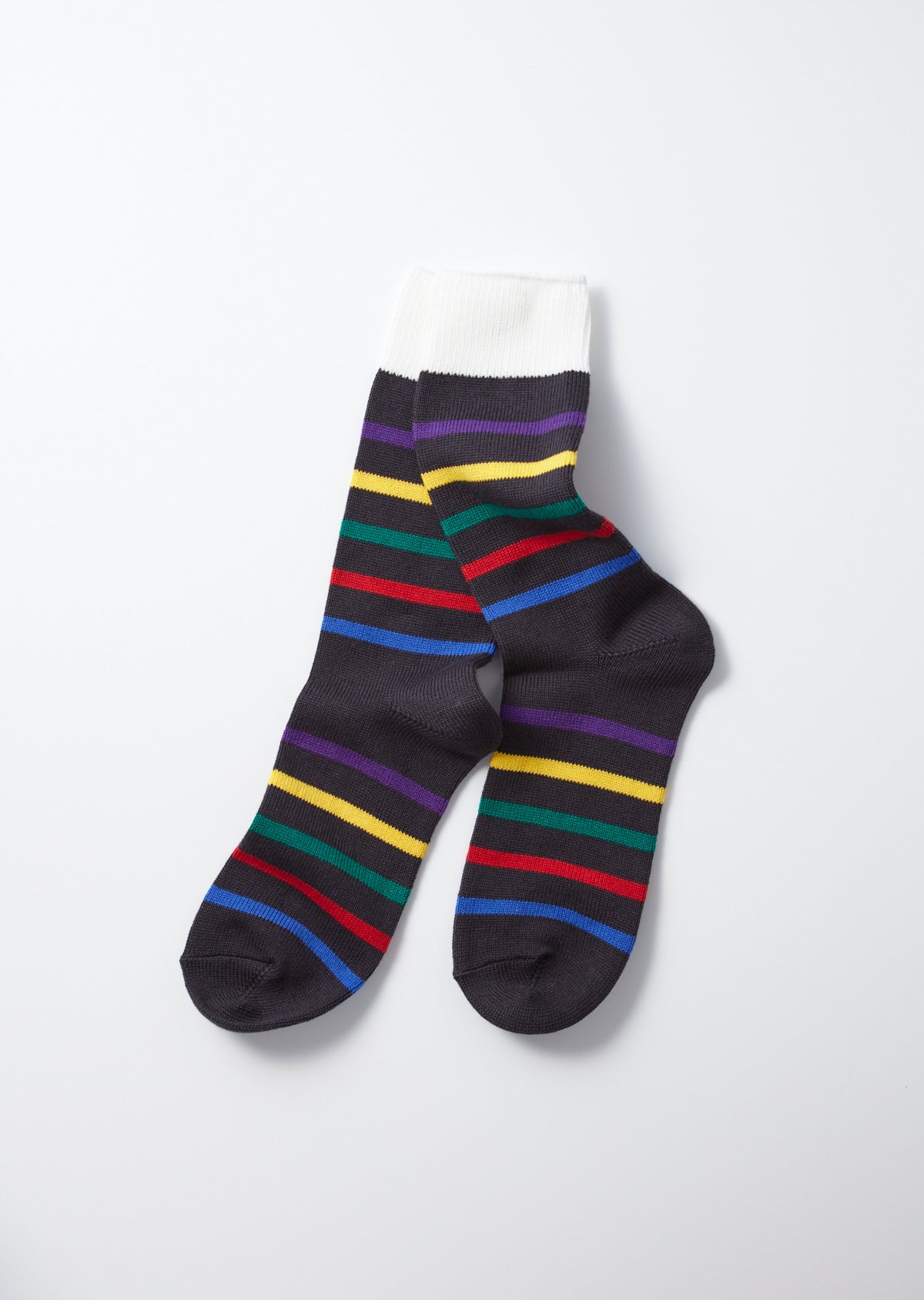 FIVE STRIPE CREW SOCKS