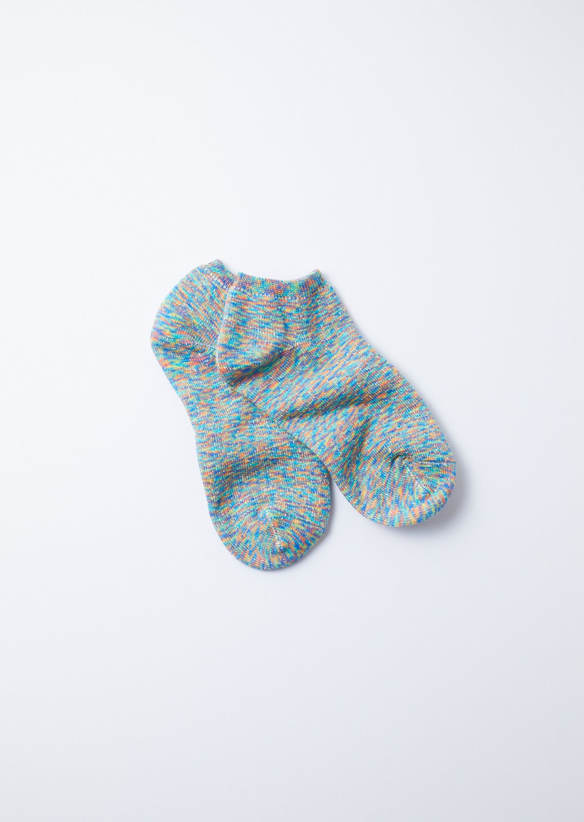 WASHI PILE SHORT SOCKS ”KASURI” - R1143｜和紙パイルソックスカスリ